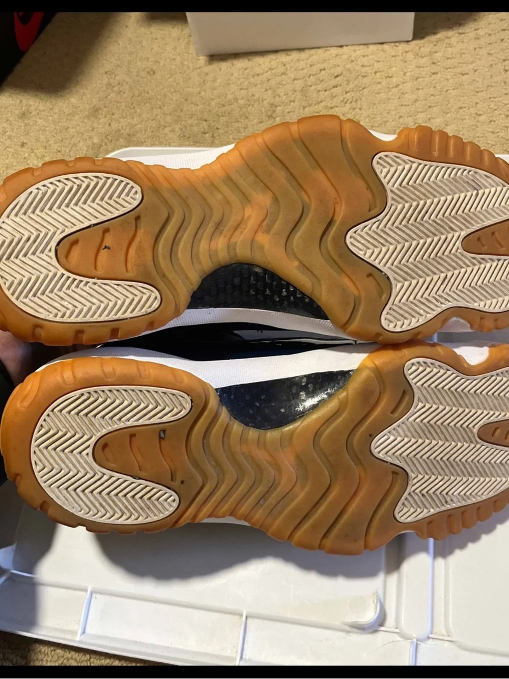 Nike Air Jordan 11 Retro Low Navy Gum 528895-405 2016 Men's Sneakers Size 14